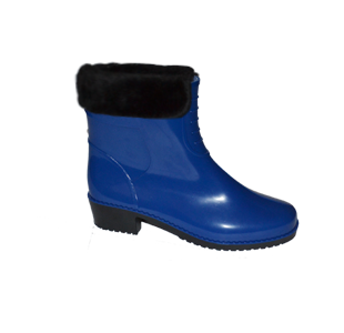 Полусапожки резиновые женские Леди утепленные